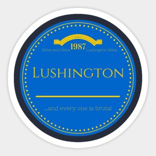 Miles of Lushington Sticker